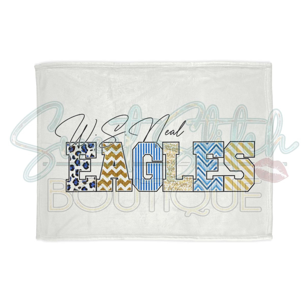 30x40 "Fancy Block" WSN Blanket Display (In White)