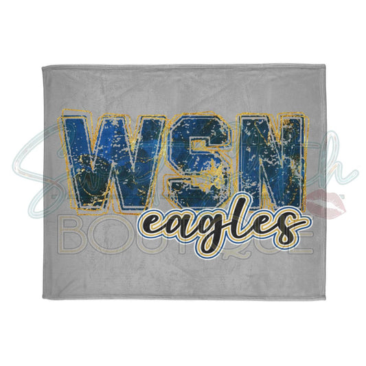 50x60 WSN Eagles Blanket Display (Grey)