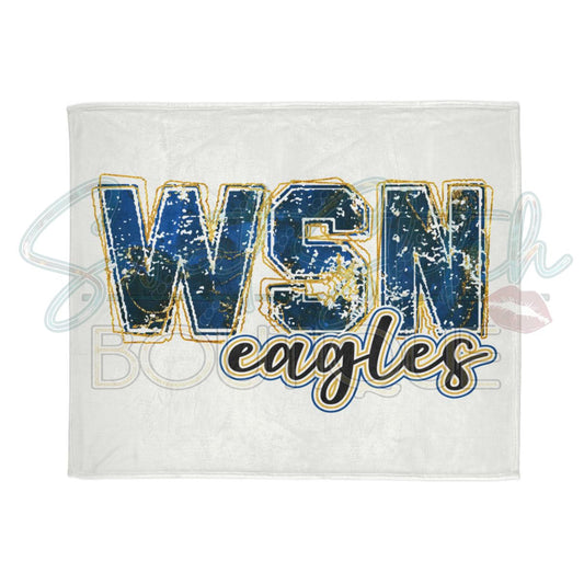 50x60 WSN Eagles Blanket Display (In White)