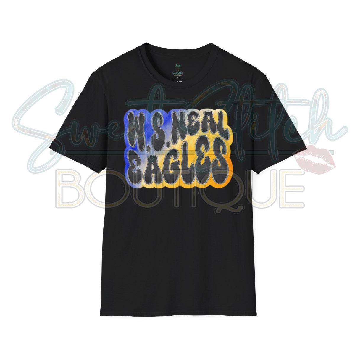 W.S. Neal Eagles "Retro" Style {Front Print ONLY} -- Unisex Softstyle T-Shirt