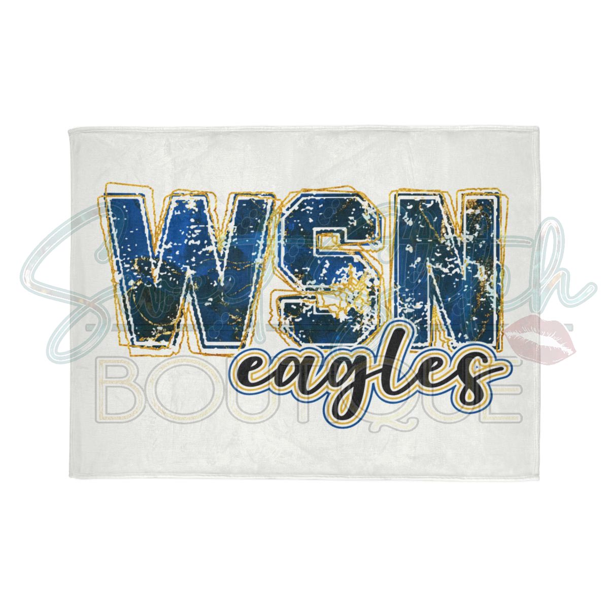 60x80 WSN Eagles Blanket Display (In White)