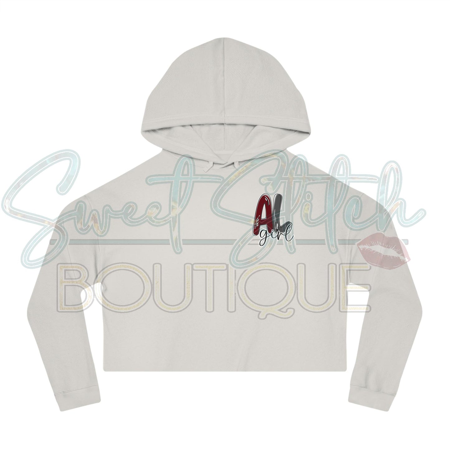 Alabama Girl -- Women’s Cropped Hooded Sweatshirt