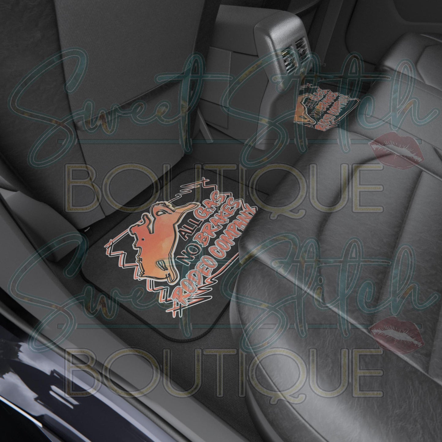 "Buckle Up Buttercup Rodeo Company" -- Car Mats (Set of 4)