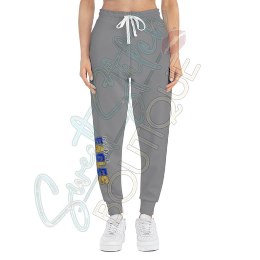 W.S. Neal Eagles Unisex Grey Athletic Joggers (AOP)