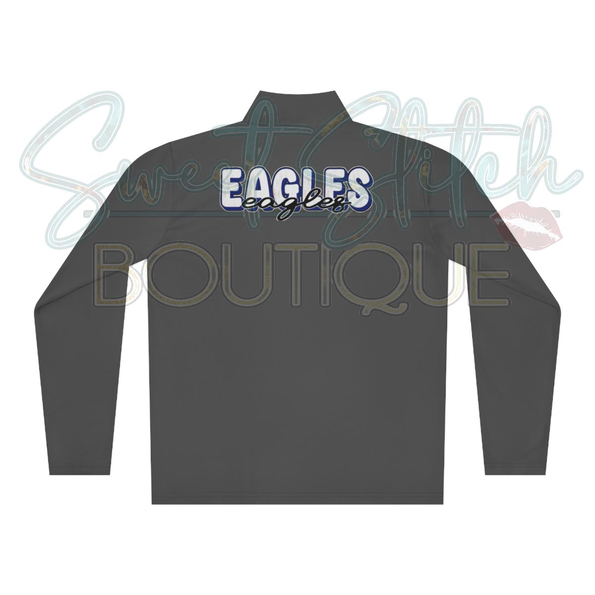 W.S.N Eagles "Thunderstruck" Style {Front & Back Print} -- Unisex Quarter-Zip Pullover