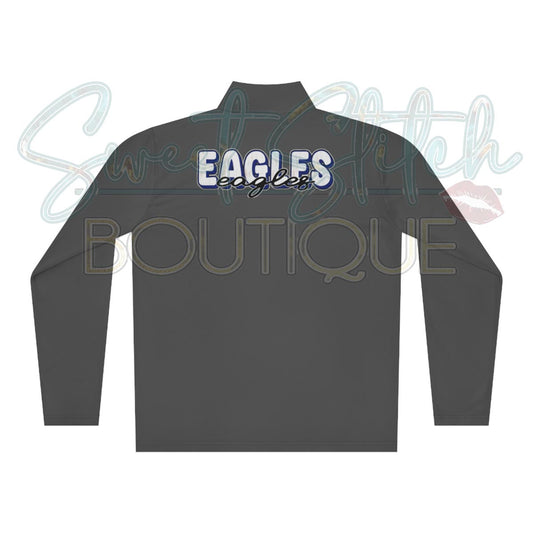 W.S.N Eagles "Thunderstruck" Style {Front & Back Print} -- Unisex Quarter-Zip Pullover