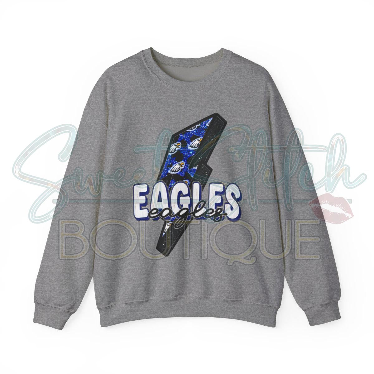 W.S.N Eagles Sweatshirt "Thunderstruck" -- Unisex Heavy Blend™ Crewneck Sweatshirt