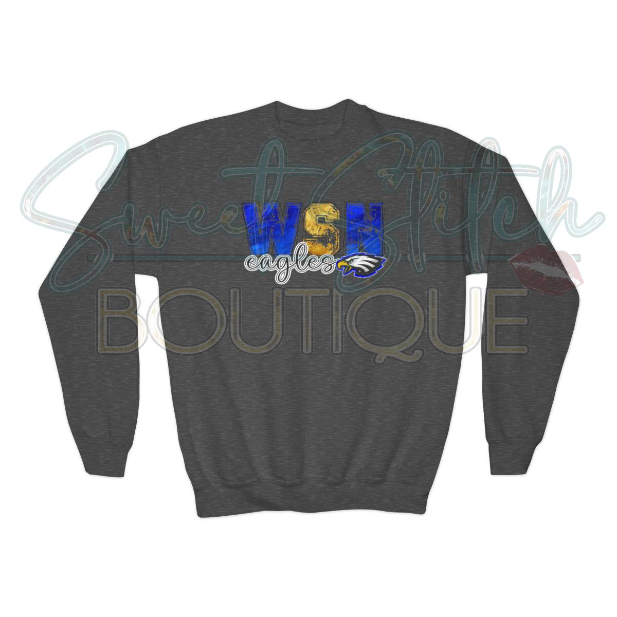 YOUTH W.S.N Eagles Sweatshirt -- Crewneck Sweatshirt