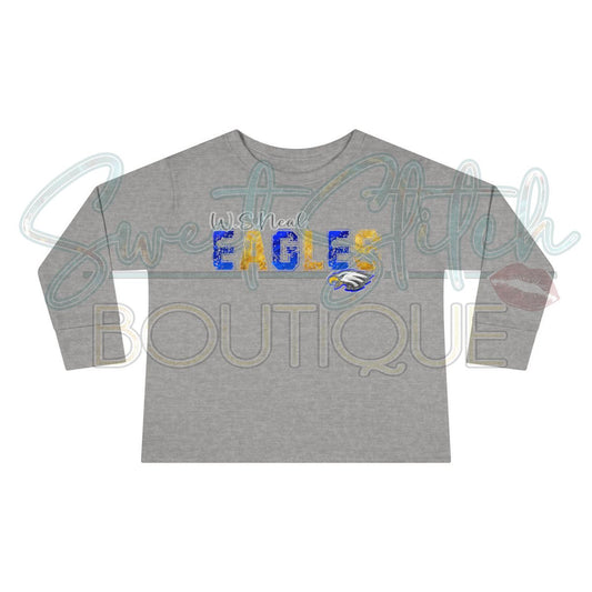 WSN Eagles {Front Print ONLY} -- Toddler Long Sleeve Tee