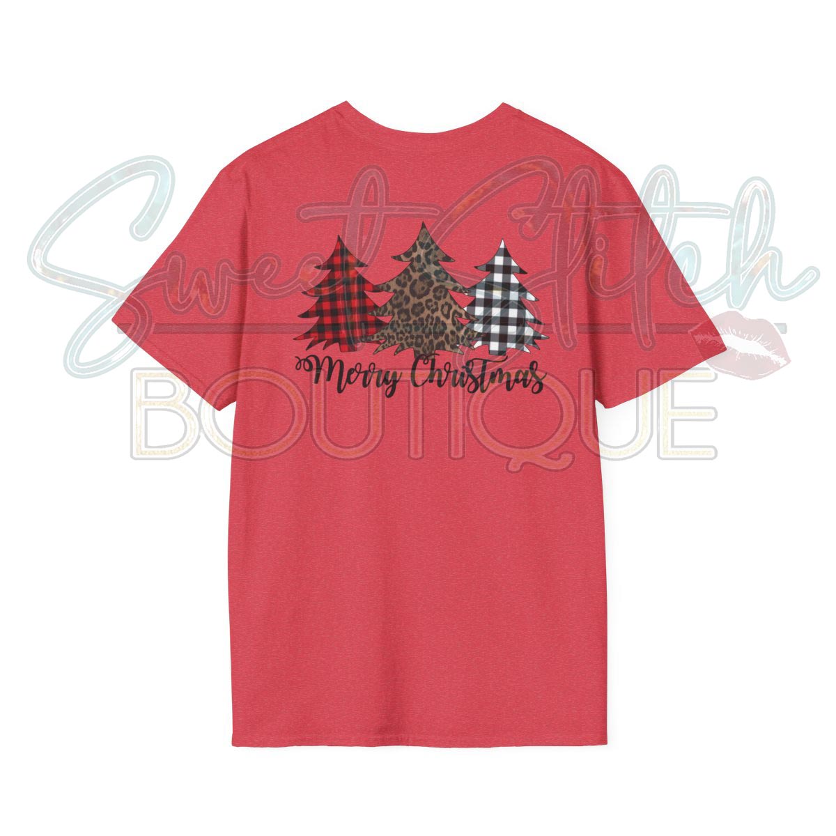 Sassy Southern "Merry Christmas" Print {Front & Back Print} -- Unisex Softstyle T-Shirt