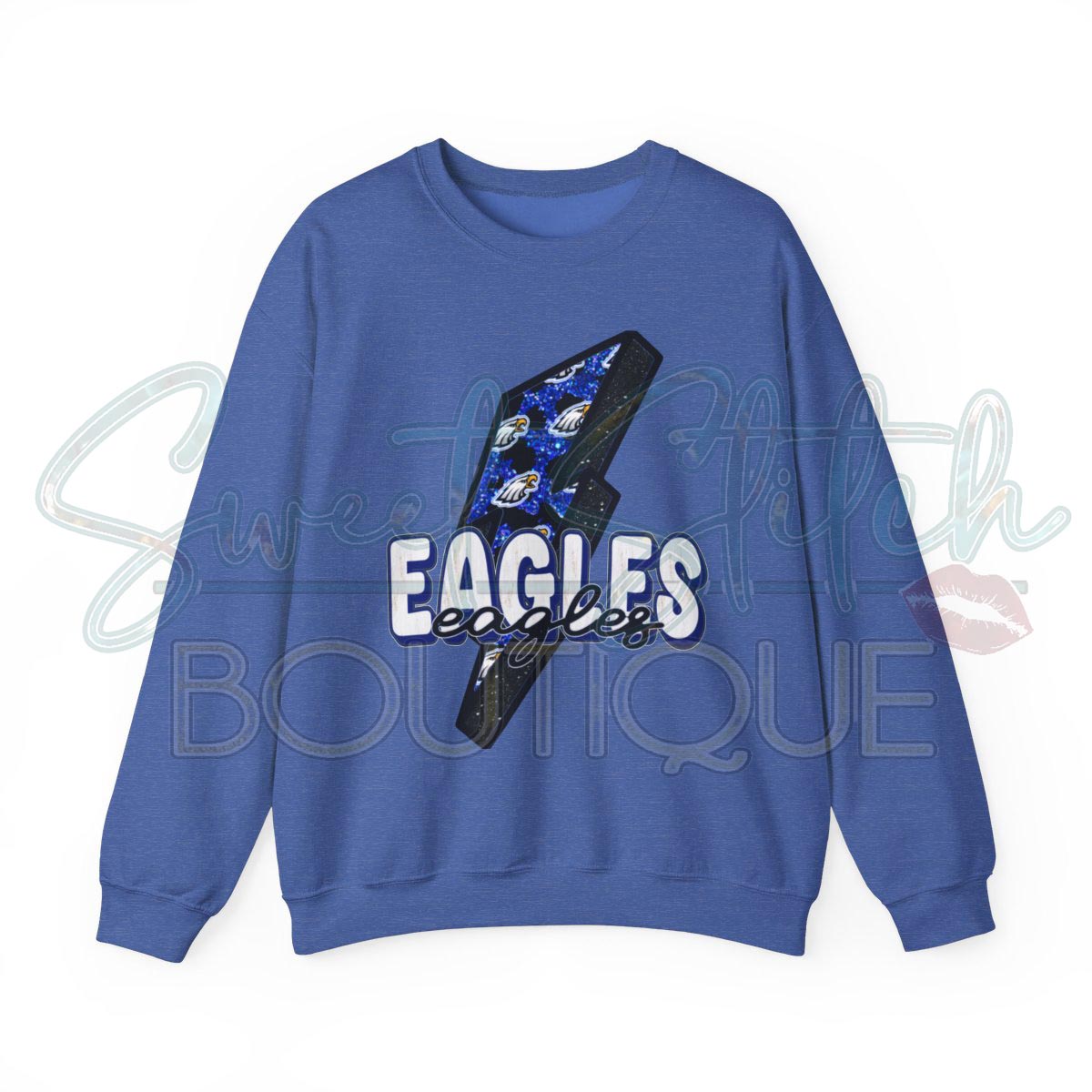 W.S.N Eagles Sweatshirt "Thunderstruck" -- Unisex Heavy Blend™ Crewneck Sweatshirt