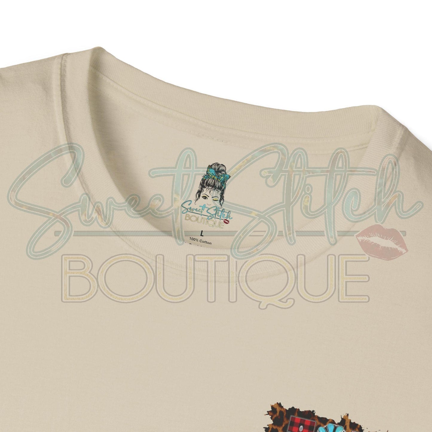 Country Christmas "Joy to the World" {Front & Back Print} -- Unisex Softstyle T-Shirt