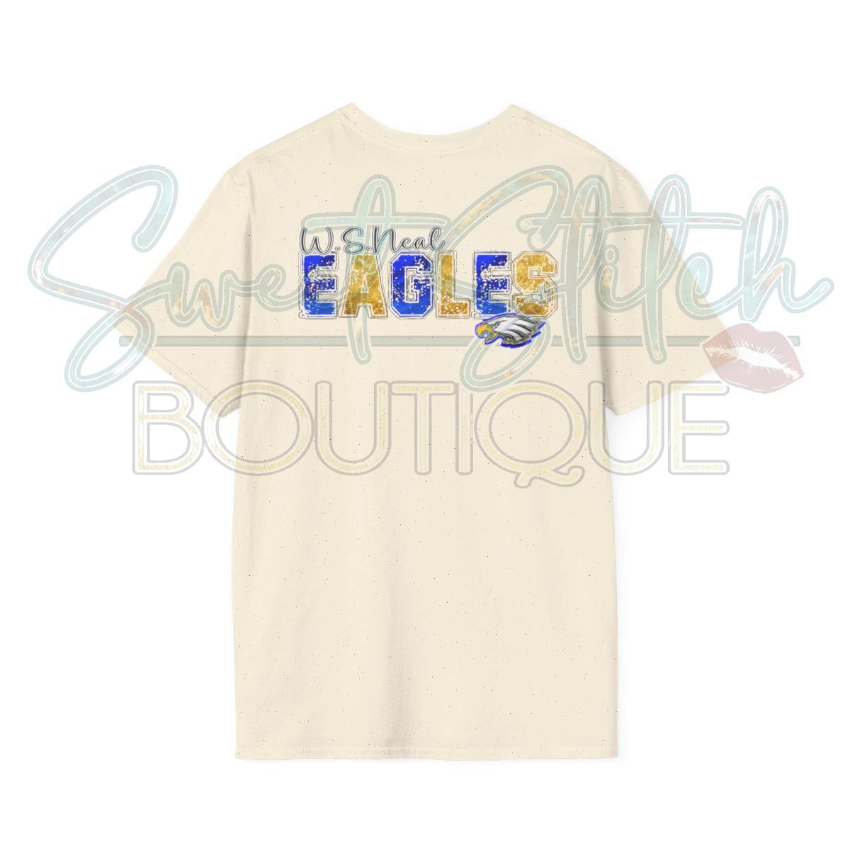 W.S. Neal Eagles "Stay Classy" Style {Front & Back Print} -- Unisex Softstyle T-Shirt