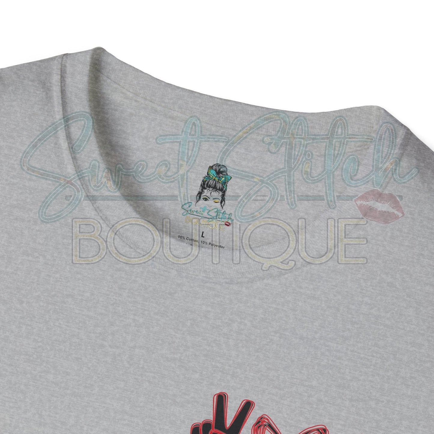 "Peace. Love. Tigers." T.R. Miller Spirit Shirt {Front & Back Print} -- Unisex Softstyle T-Shirt