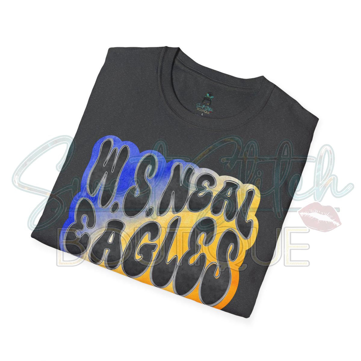 W.S. Neal Eagles "Retro" Style {Front Print ONLY} -- Unisex Softstyle T-Shirt