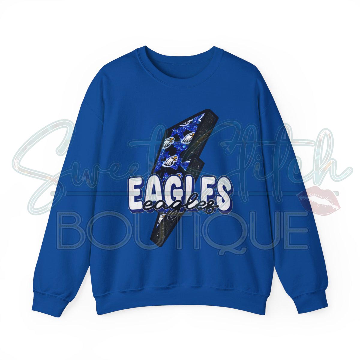 W.S.N Eagles Sweatshirt "Thunderstruck" -- Unisex Heavy Blend™ Crewneck Sweatshirt