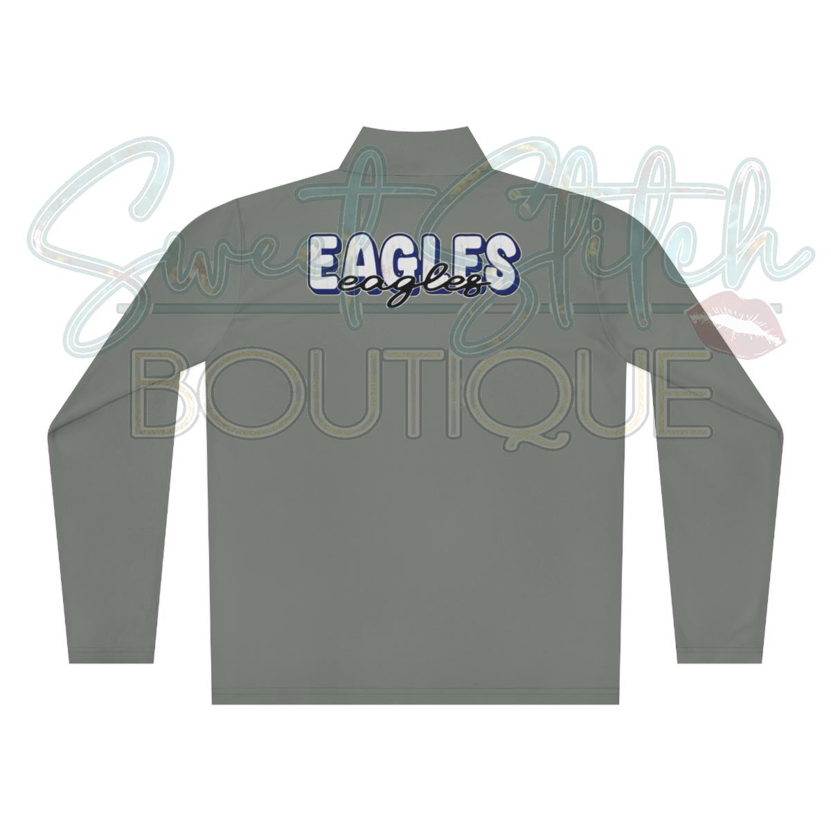 W.S.N Eagles "Thunderstruck" Style {Front & Back Print} -- Unisex Quarter-Zip Pullover