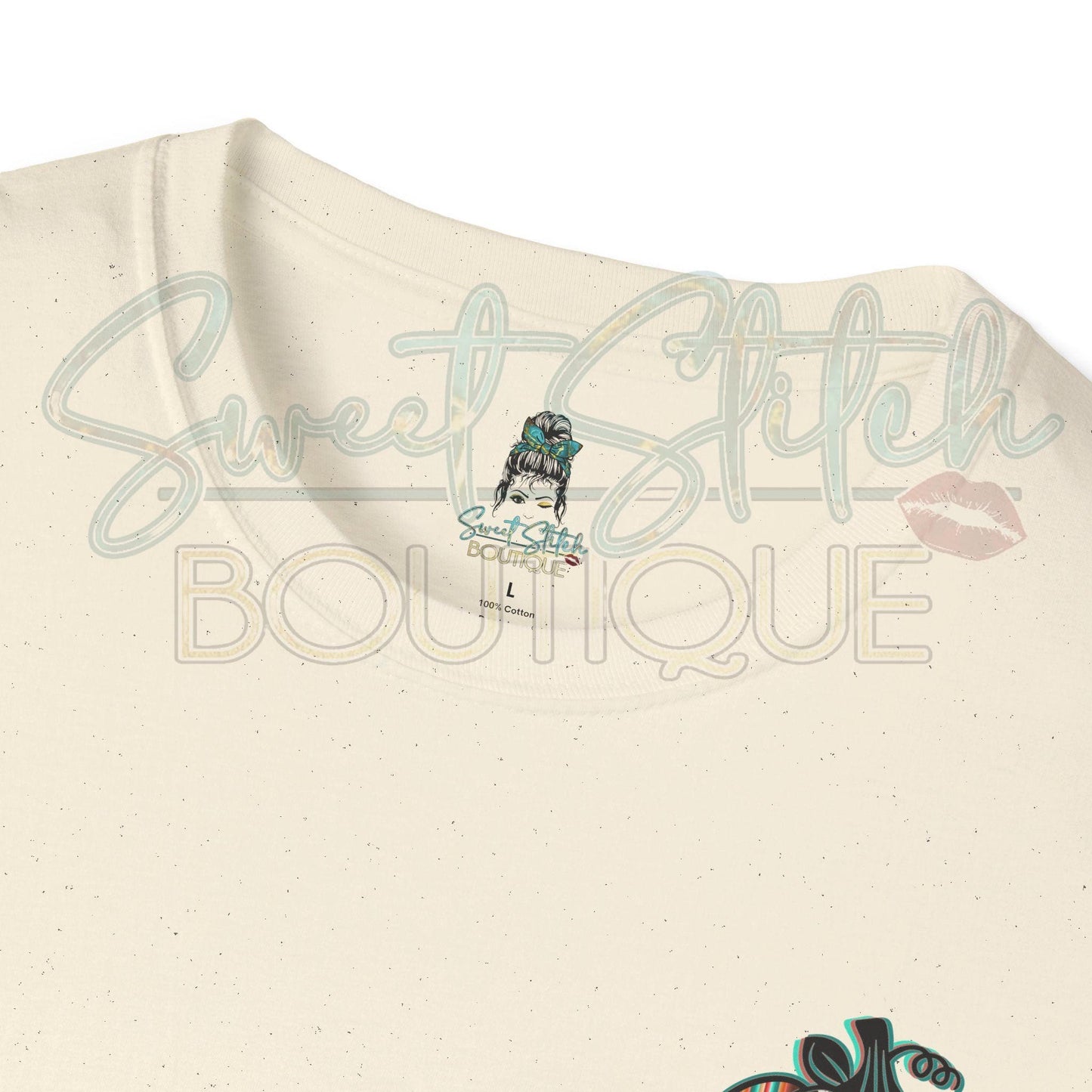 Retro Western Pumpkin {Front & Back Print} -- Unisex Softstyle T-Shirt