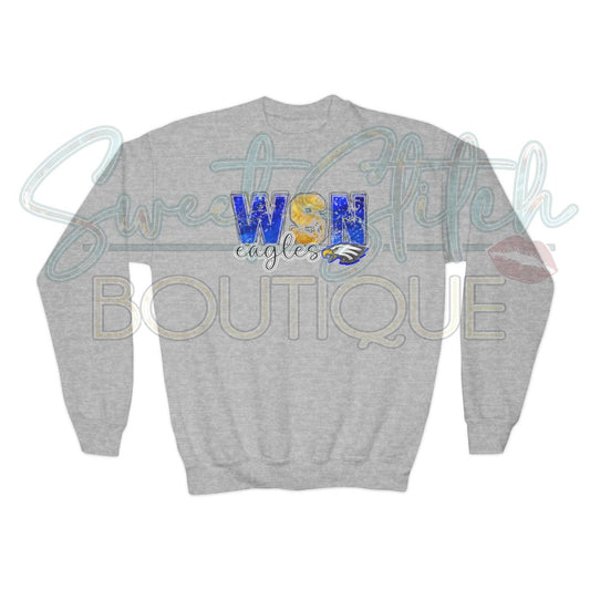 YOUTH W.S.N Eagles Sweatshirt -- Crewneck Sweatshirt