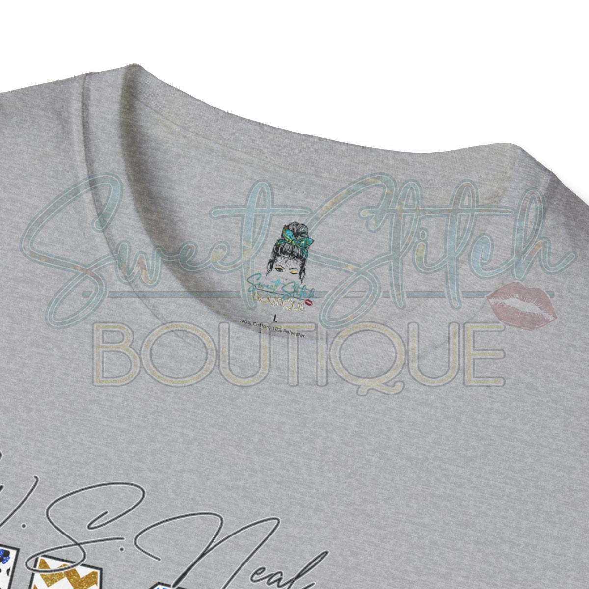 W.S. Neal Eagles Fancy Block Style {Front Print ONLY} -- Unisex Softstyle T-Shirt