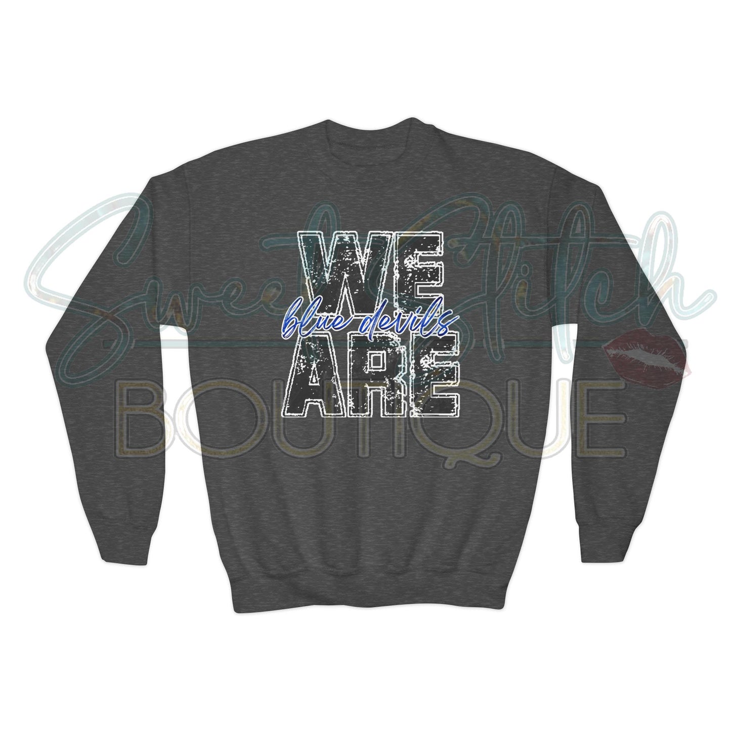 YOUTH "We Are Blue Devils" -- Crewneck Sweatshirt