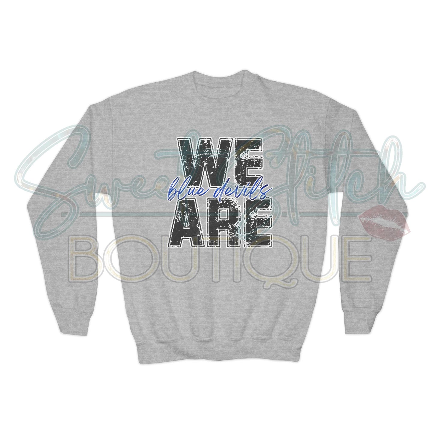 YOUTH "We Are Blue Devils" -- Crewneck Sweatshirt