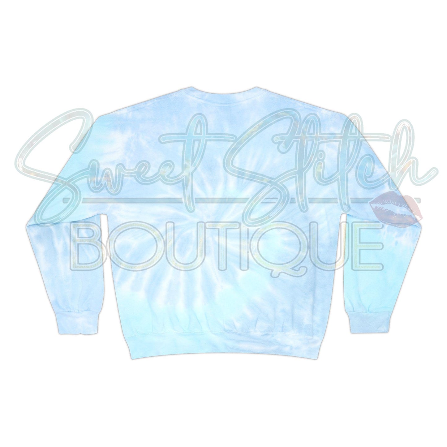 W.S. Neal EAGLES in "Fancy Block" Tie-Dye Sweatshirt Back View