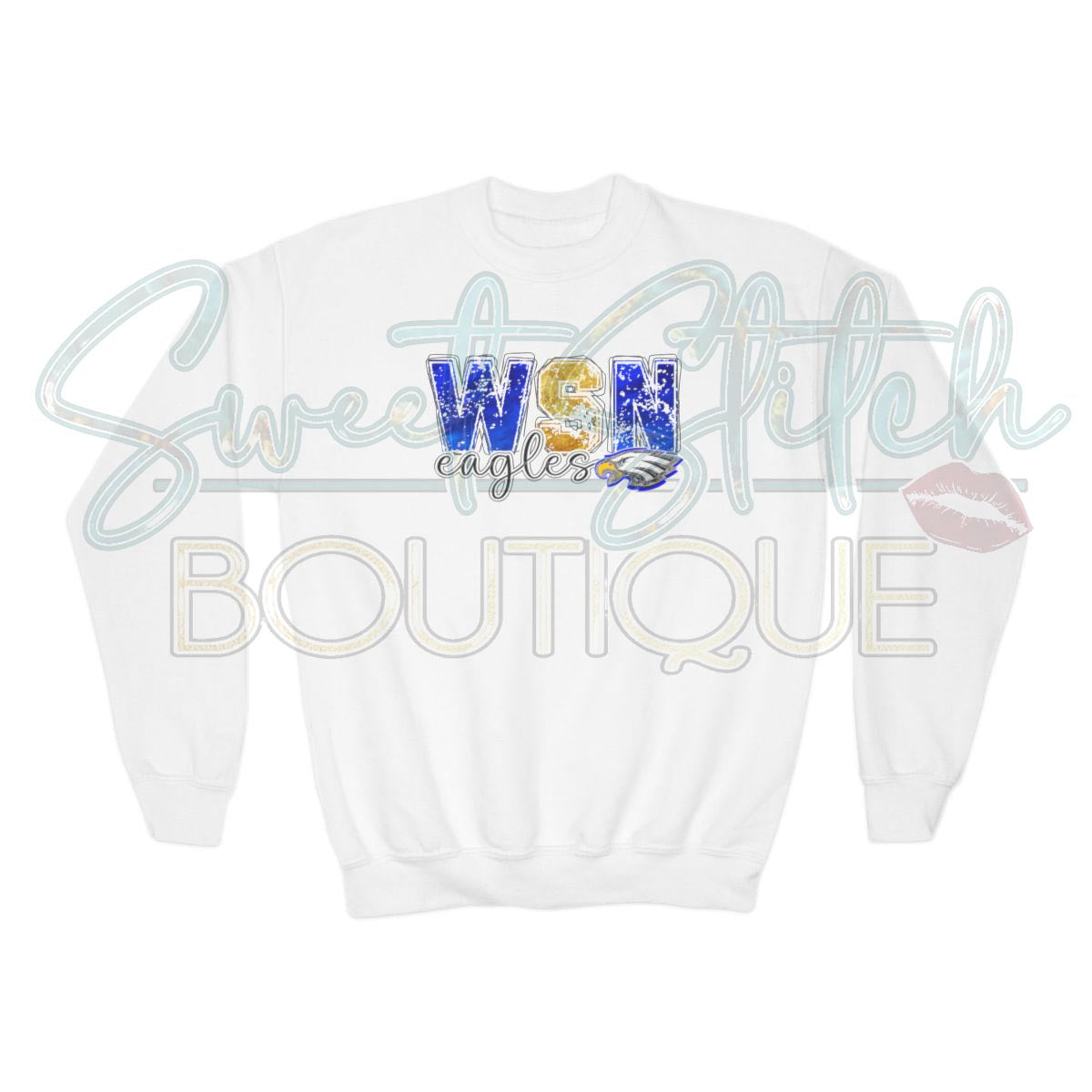 YOUTH W.S.N Eagles Sweatshirt -- Crewneck Sweatshirt