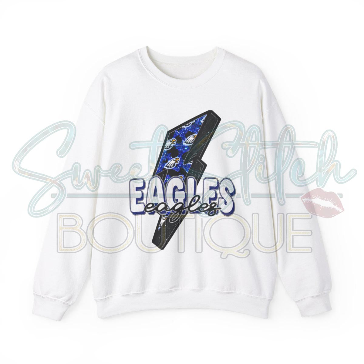 W.S.N Eagles Sweatshirt "Thunderstruck" -- Unisex Heavy Blend™ Crewneck Sweatshirt