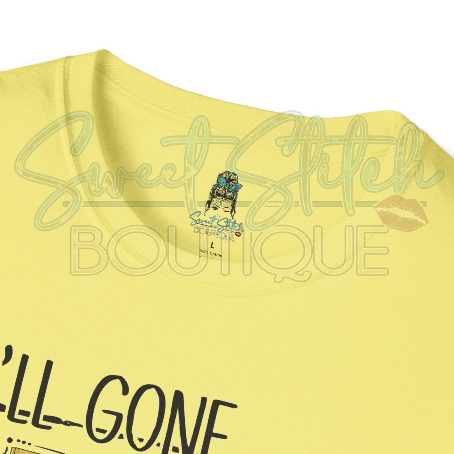 Purple and Gold "Ya'll Gone LEARN Today..." {Front Print ONLY} -- Unisex Softstyle T-Shirt