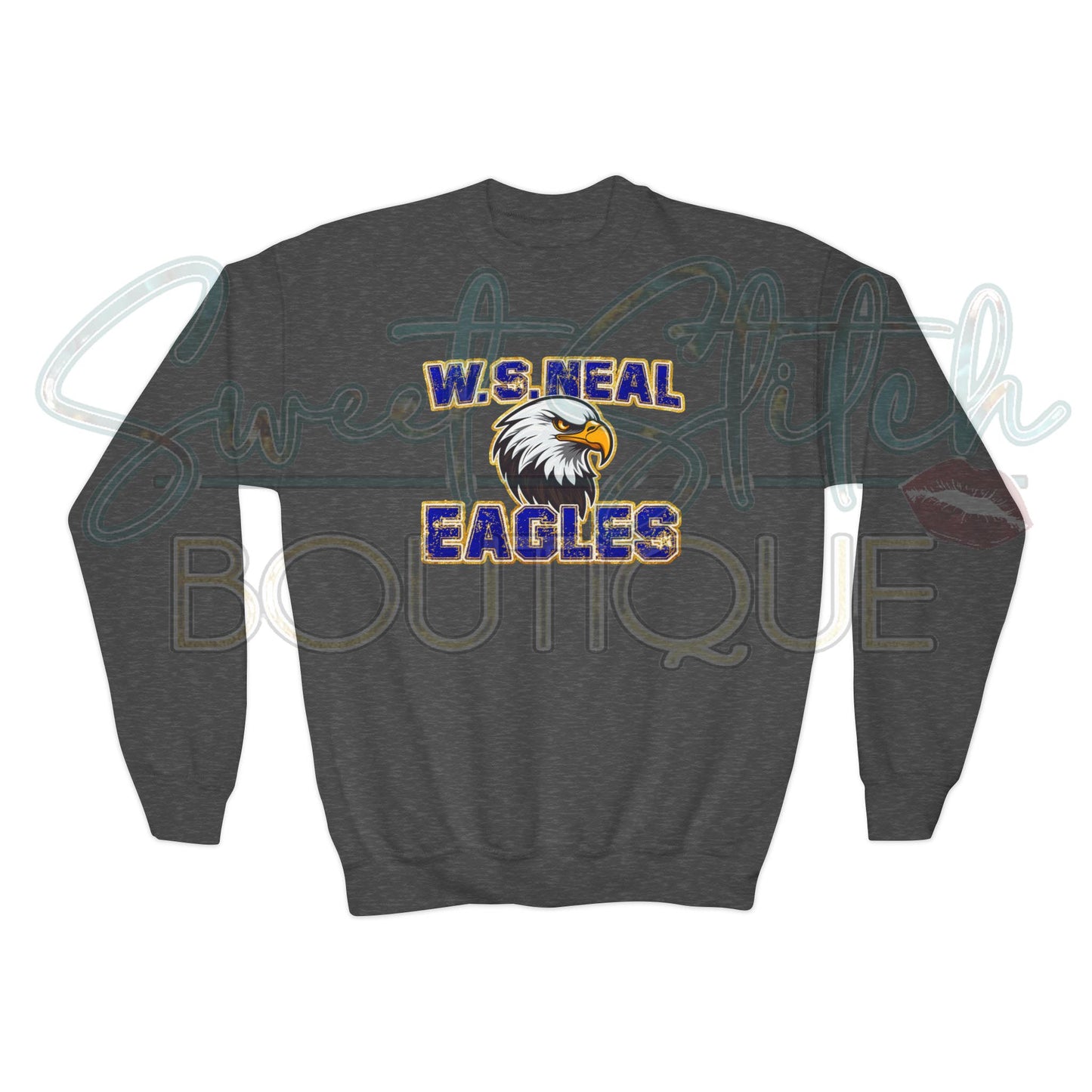 YOUTH "GBN Neal Eagles" Style Pullover {Front Print ONLY} -- Youth Crewneck Sweatshirt